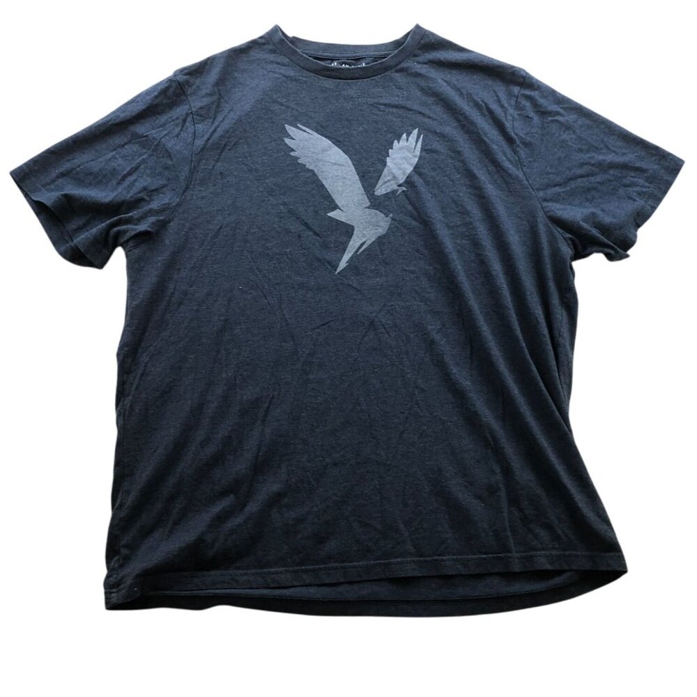 American Eagle Mens T-Shirt Size XXL Super Soft Standard Fit Graphic Tee Navy